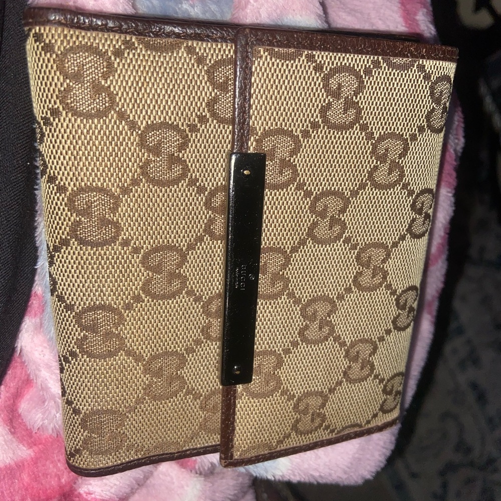 Gucci Brown Monogram Clutch